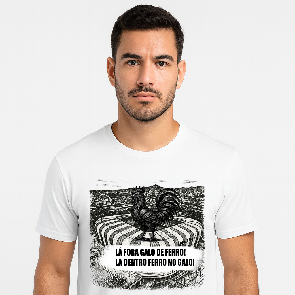 Camiseta Esportiva Ferro no Galo - T Shirt Quality