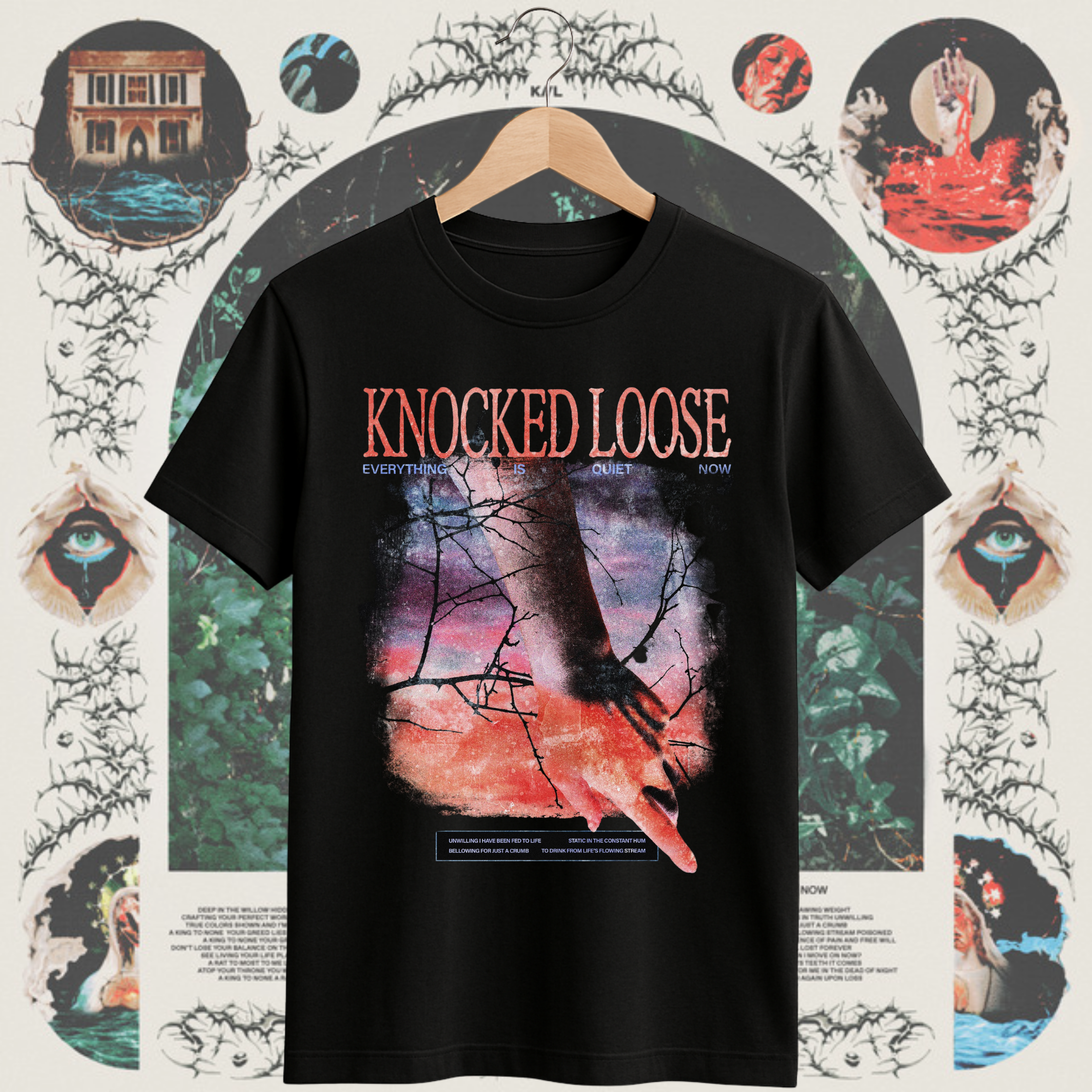 Nome do produto: Camiseta Knocked Loose - Everything Is Quiet Now