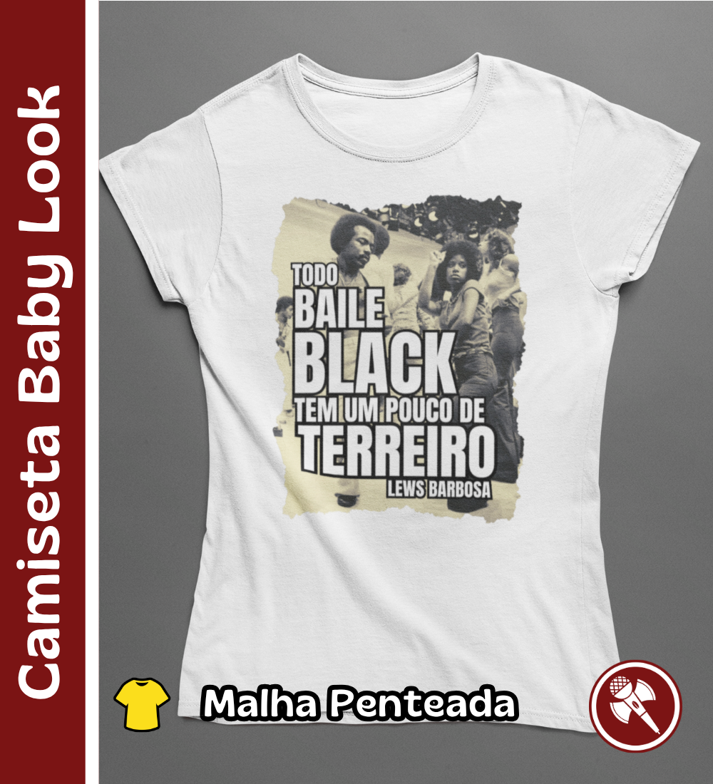 Nome do produto: Baile Black (Soul Train) - Camiseta Baby Look