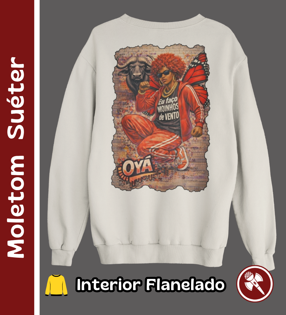 Nome do produto: Oyá Hip Hopper - Moletom Suéter