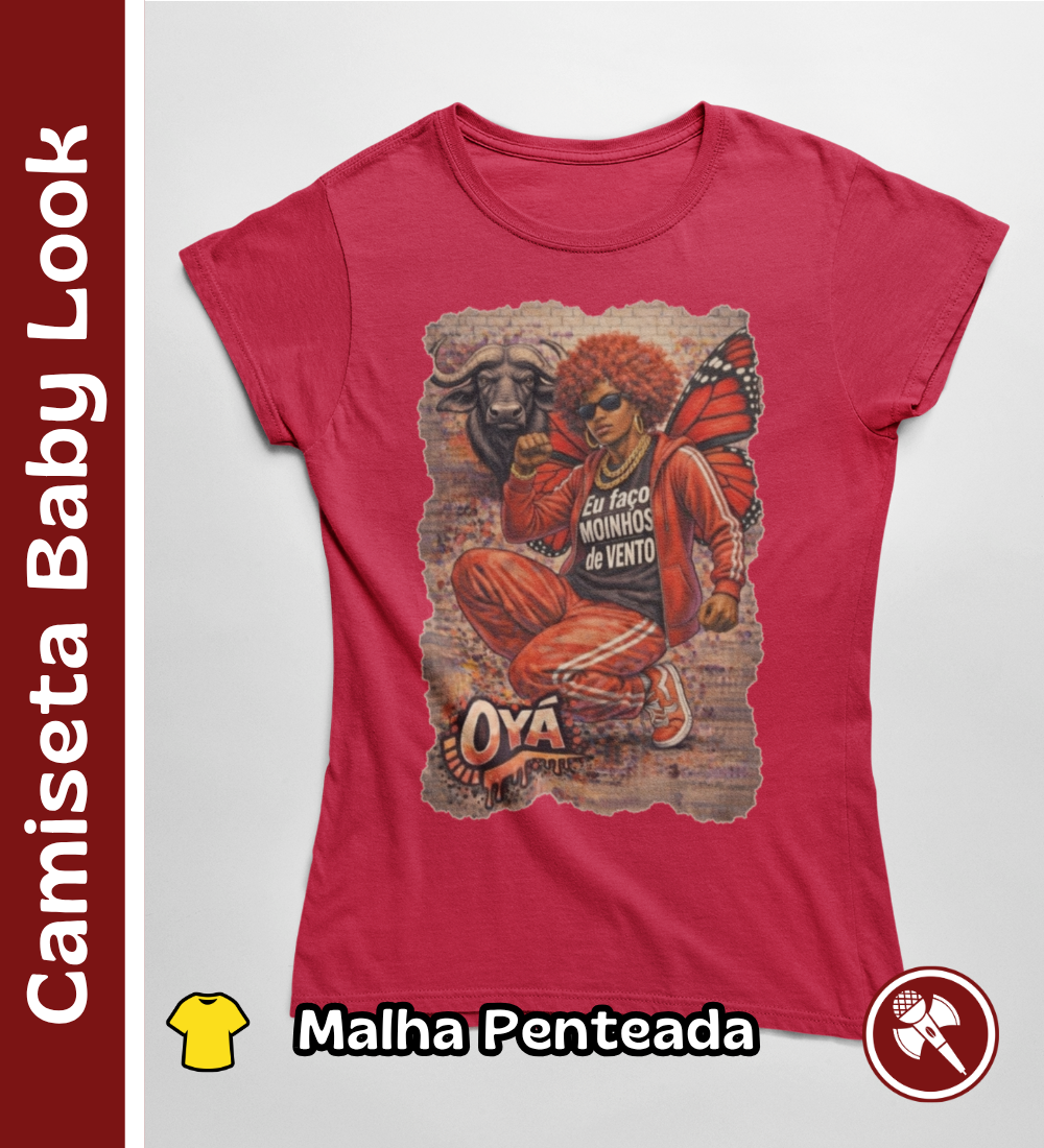 Nome do produto: Oyá Hip Hopper - Camiseta Baby Look