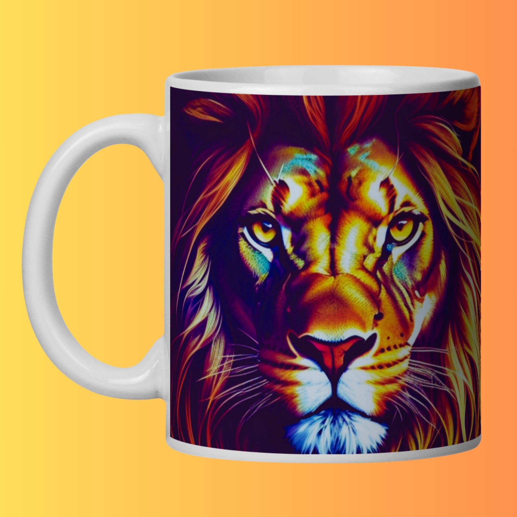 Nome do produto: ARTEMÍSIA Canecas – ‘Leão – Animais de Poder’