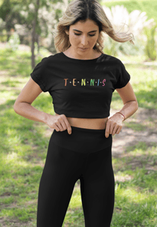 Cropped Tênis Friends | Algodão Premium e Estilo Nostálgico