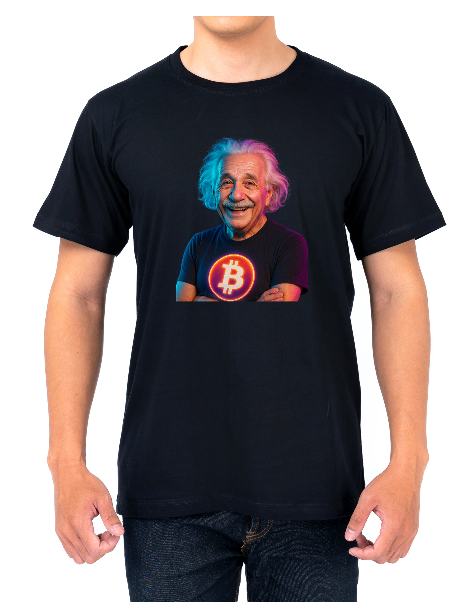 Camiseta Einstein Bitcoin