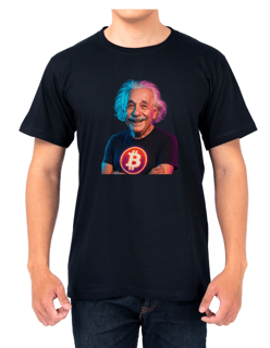 Camiseta Einstein Bitcoin