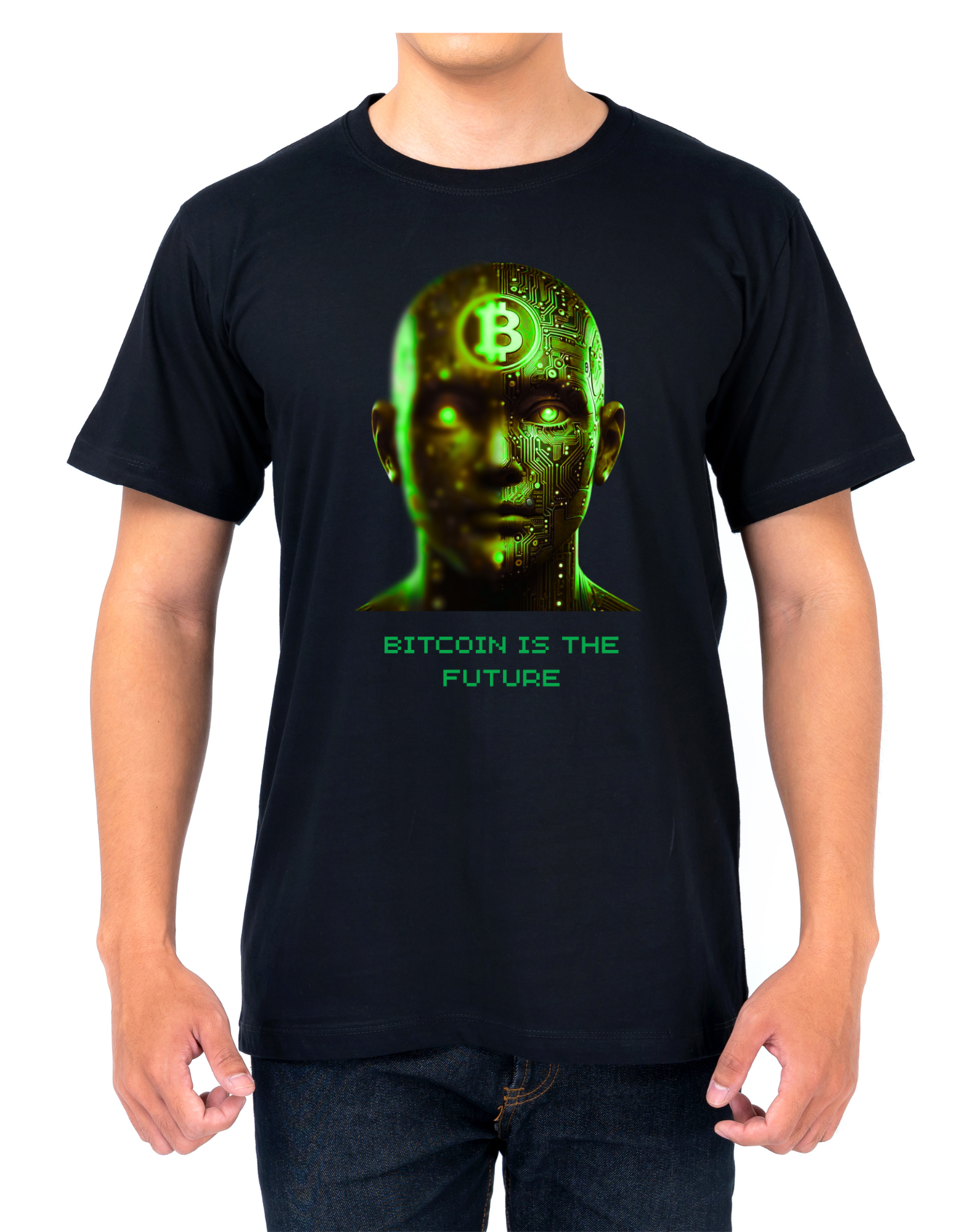 Camiseta Bitcoin Robô