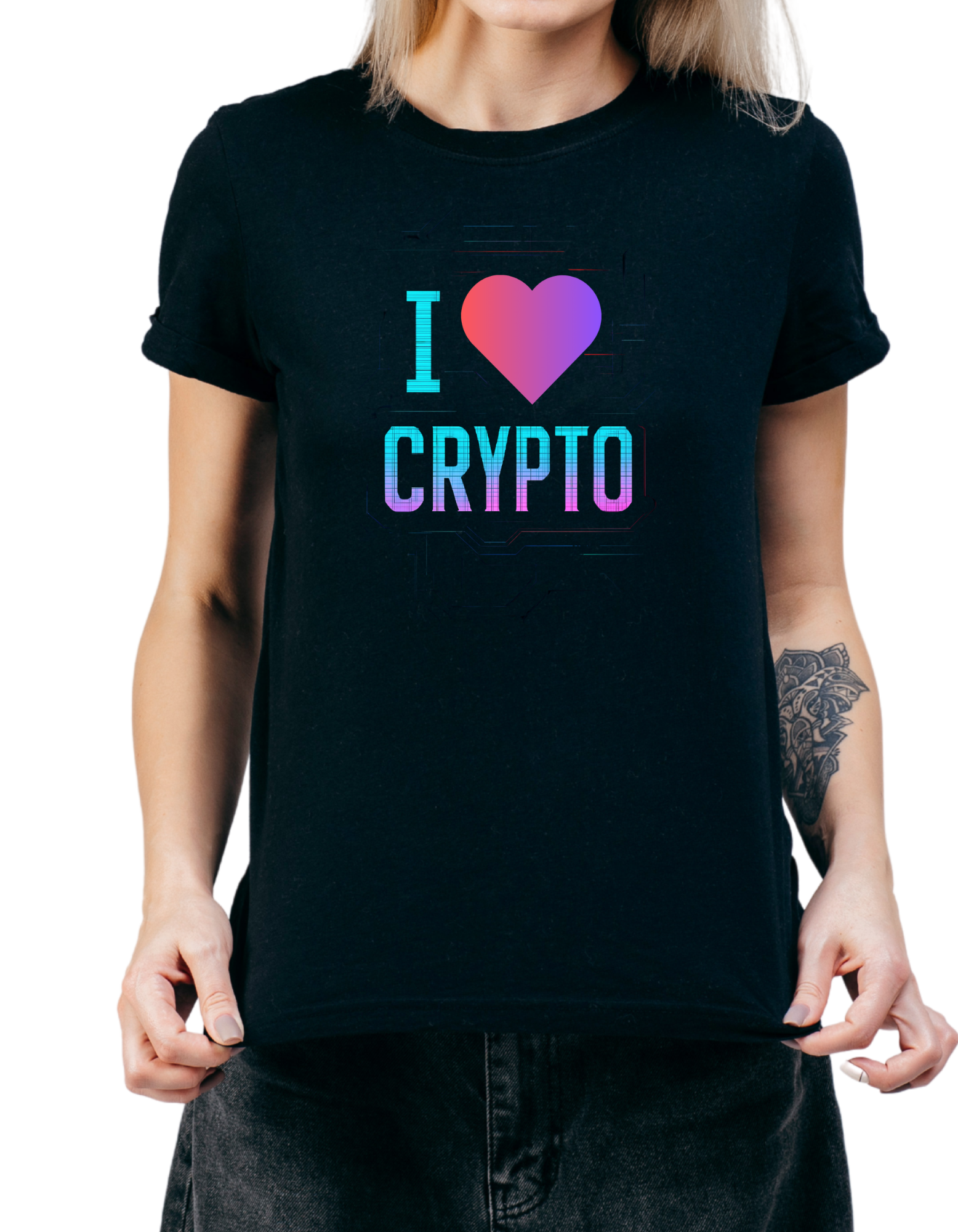 Camiseta  I love cripto