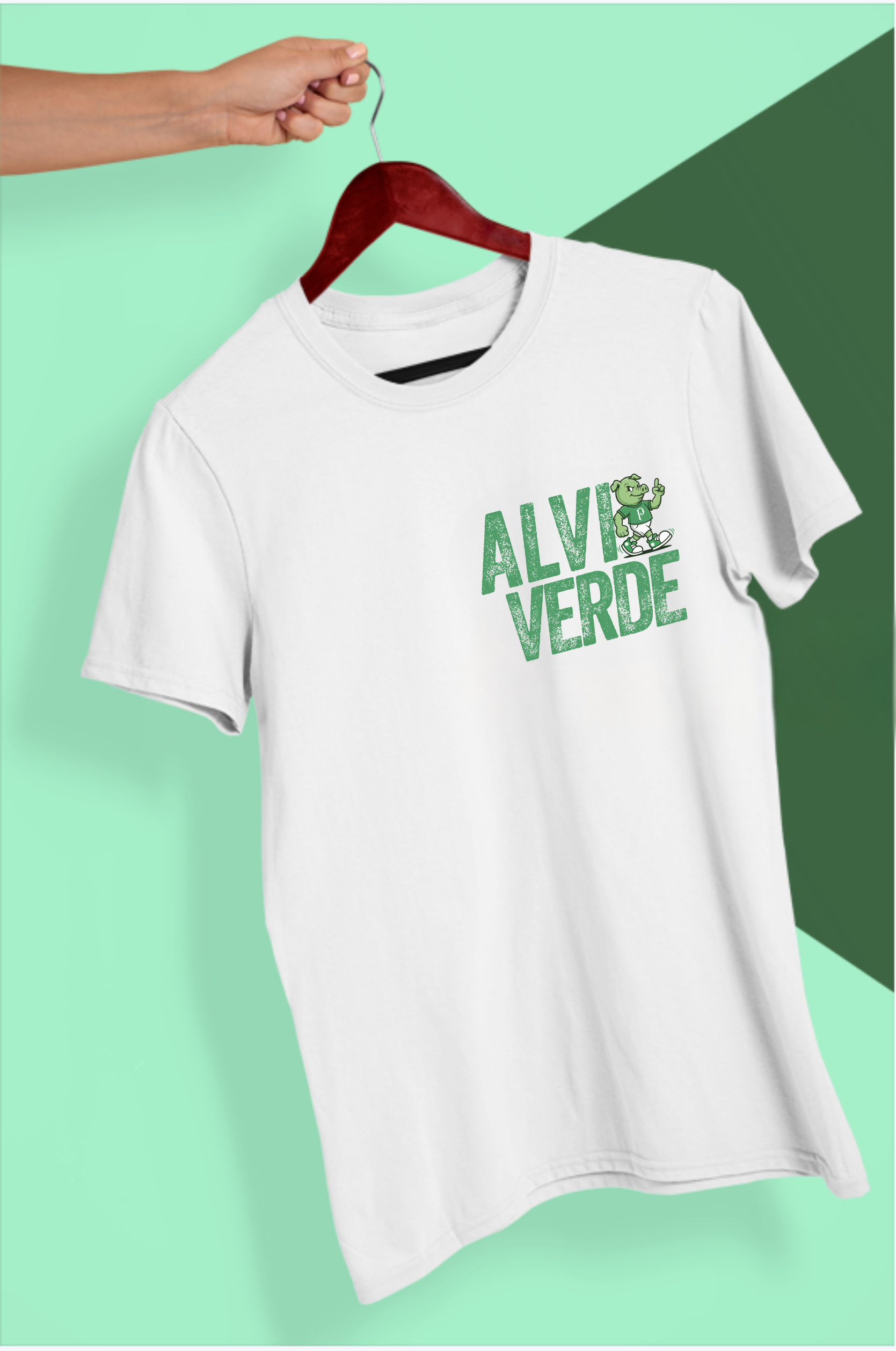 Camisa - Por Nosso Alviverde (estampa frente e costas)