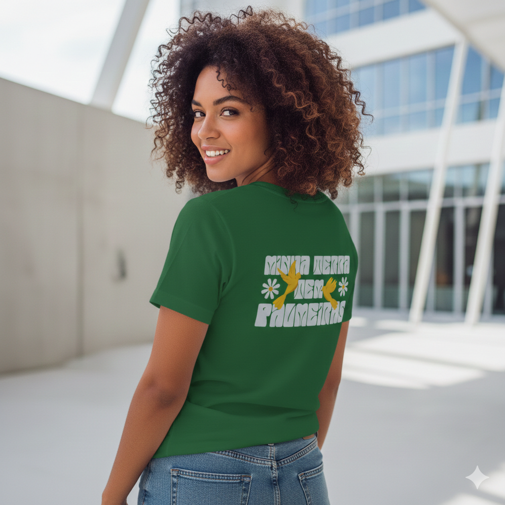 Camiseta Estampa frente e verso - Margarida Bem-me-quer 99