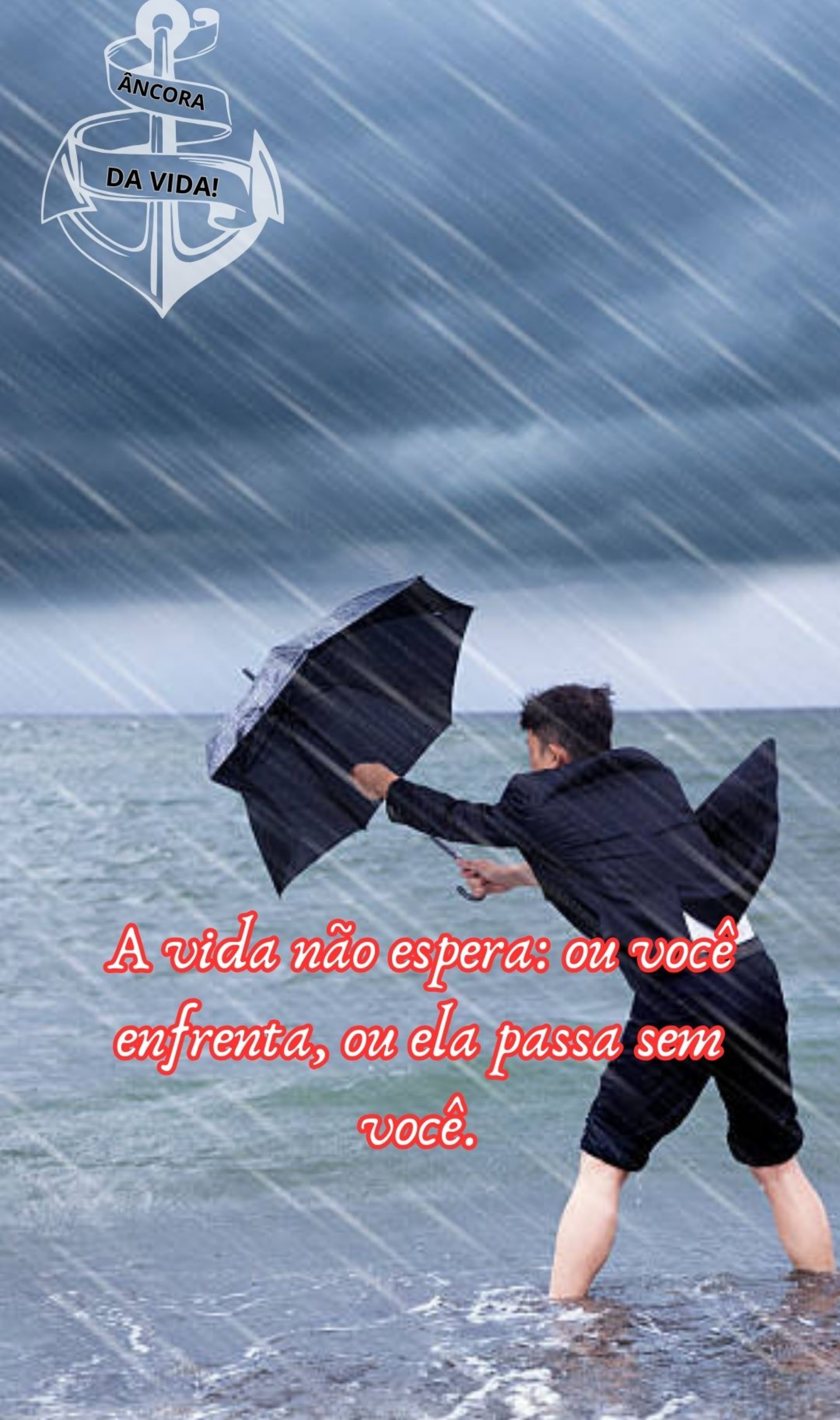 Nome do produto: Camisa Âncora Mensagem de Fé.