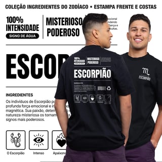Camiseta Ingredientes de Escorpião