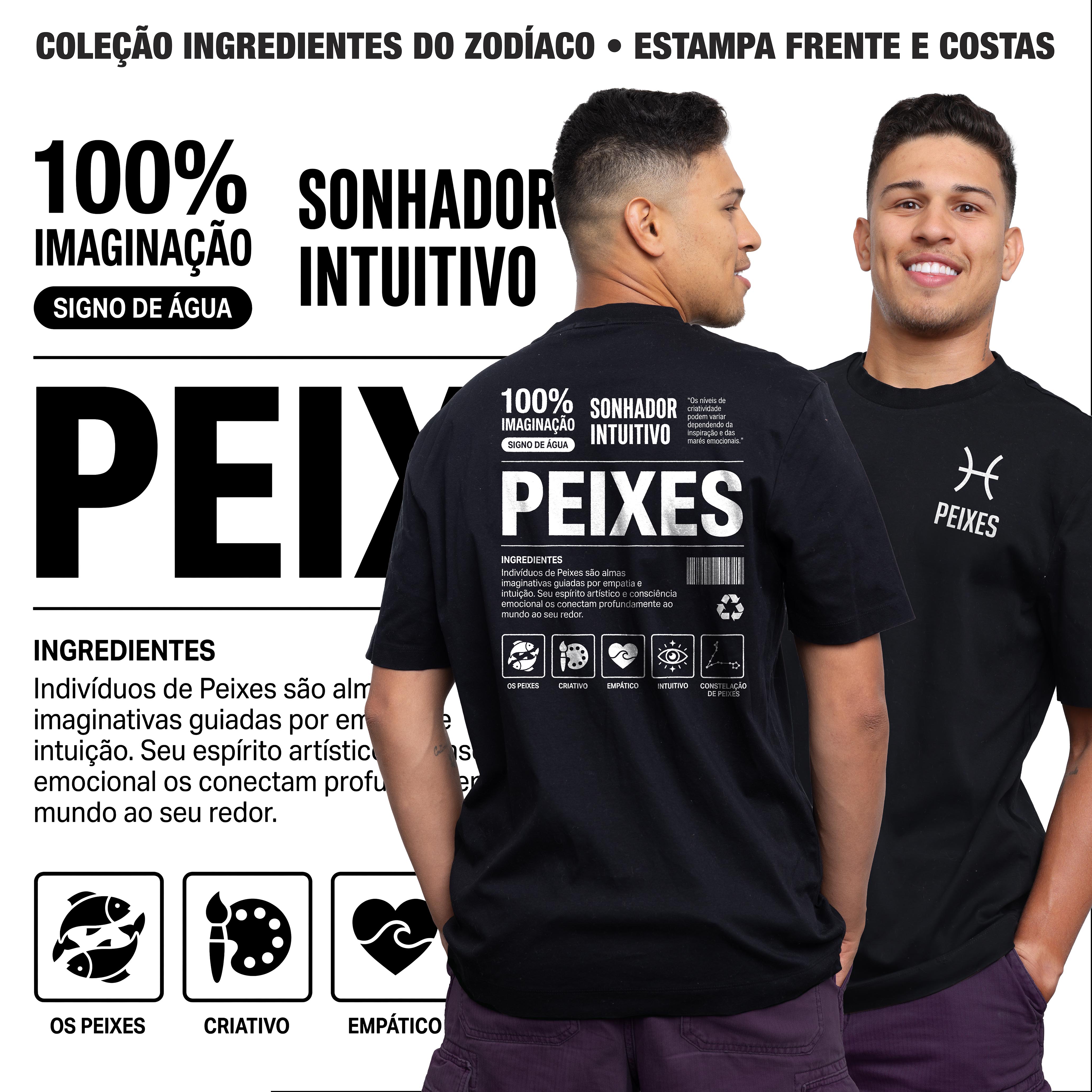 Camiseta Ingredientes de Peixes