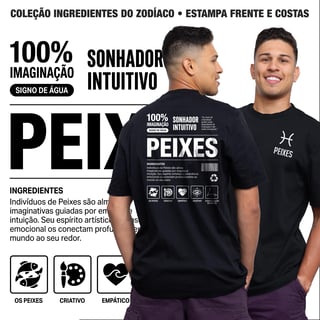 Camiseta Ingredientes de Peixes