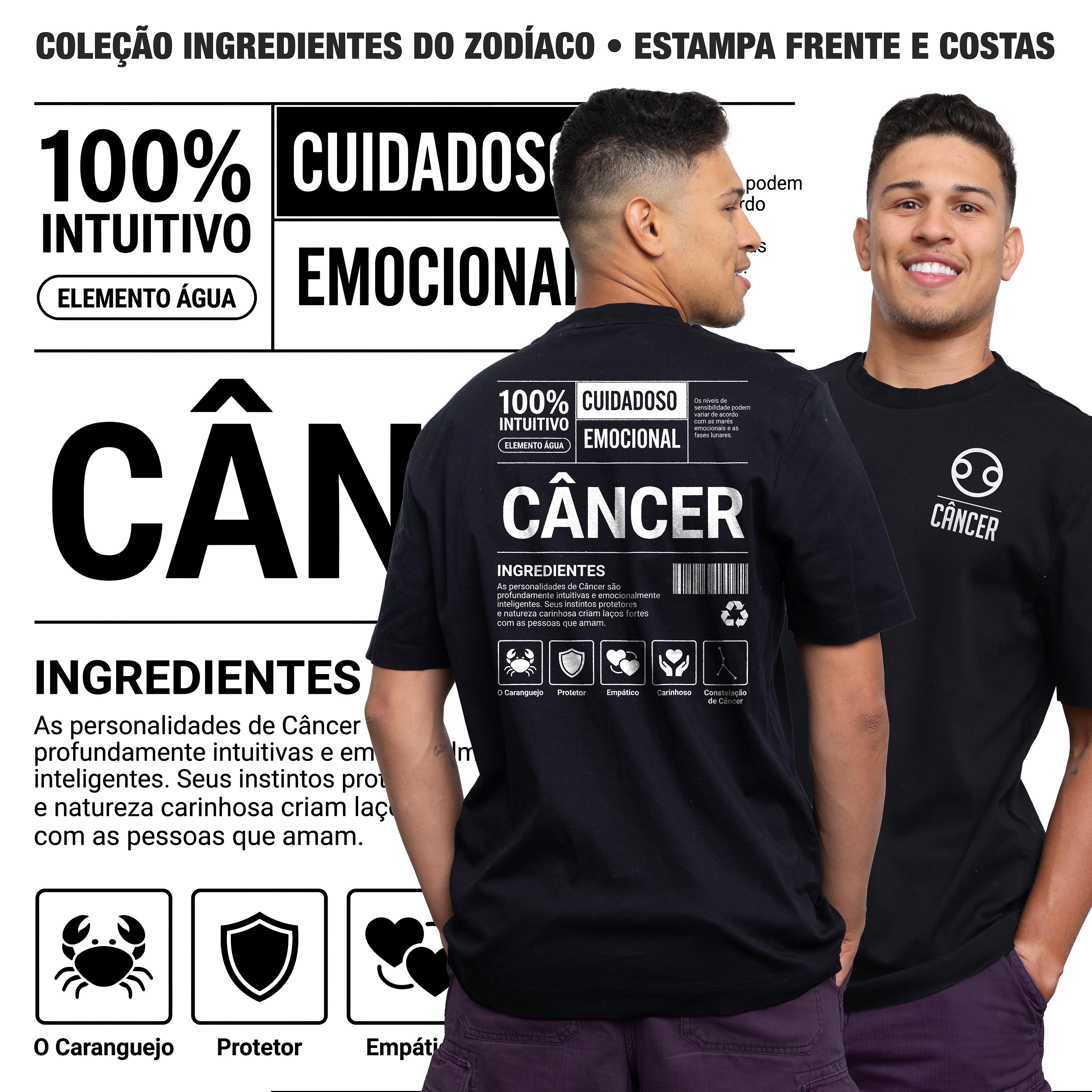 Camiseta Ingredientes de Câncer