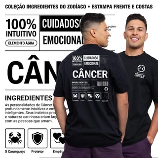 Camiseta Ingredientes de Câncer