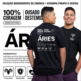 Camiseta Ingredientes de Áries