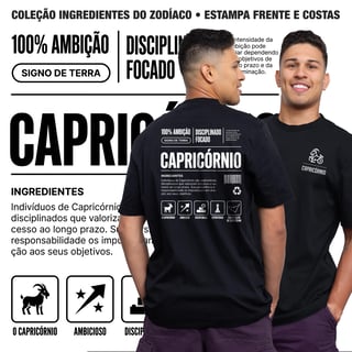 Camiseta Ingredientes de Capricórnio