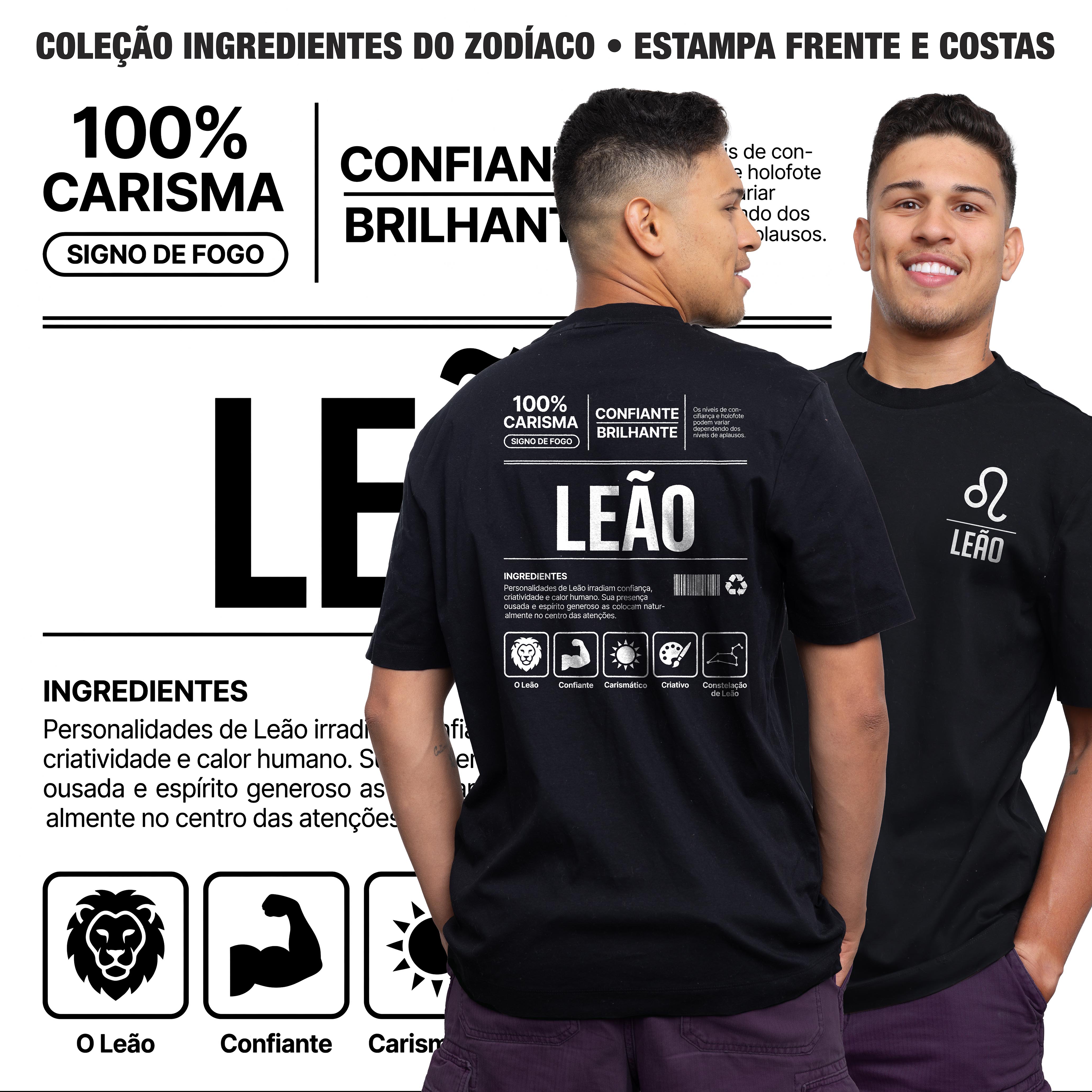 Camiseta Ingredientes de Leão