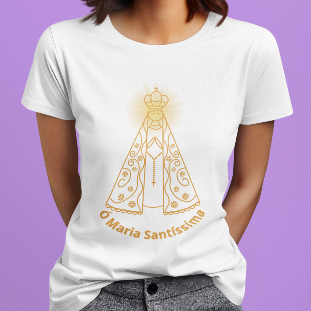  Camiseta Feminina Baby Long Prime - Nossa Senhora Aparecida