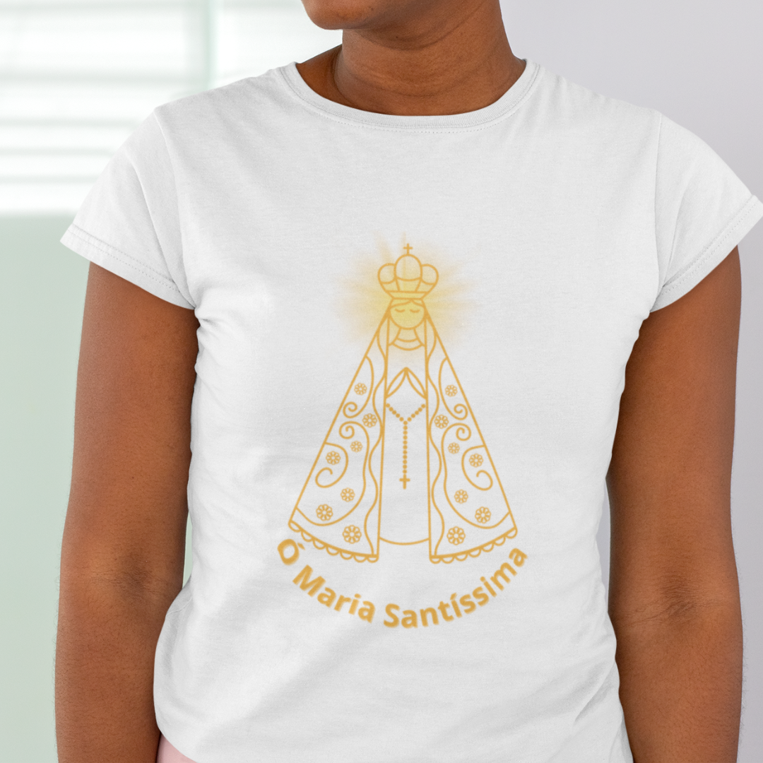 Camiseta Feminina Baby Long Classic - Nossa Senhora Aparecida