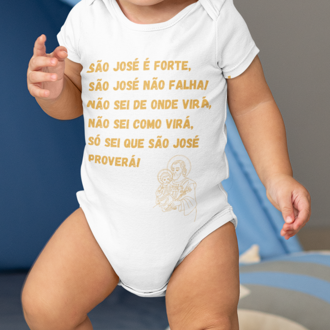 Body Infantil - São José é forte - Jaculatória