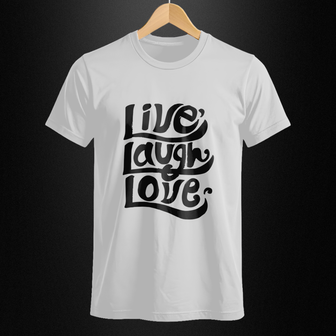 Camiseta Quality - Live, Laugh, Love