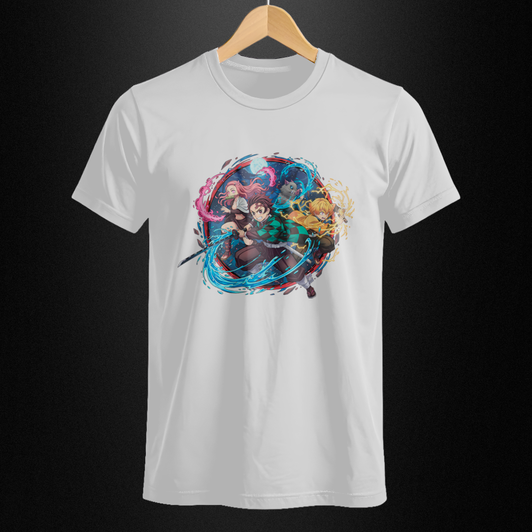 Camiseta Quality - Demon Slayer - Esquadrão Kamaboko