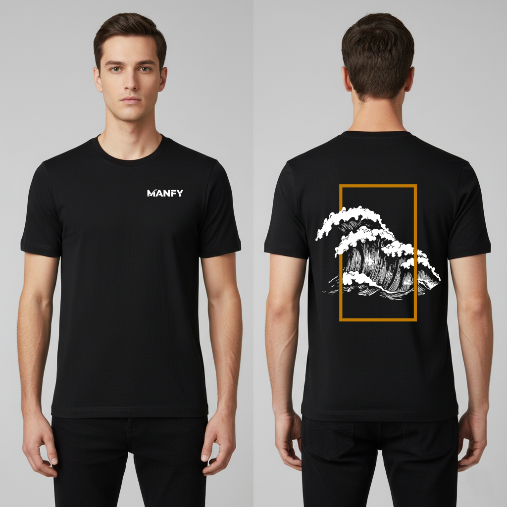Camiseta Manfy Wave Frame
