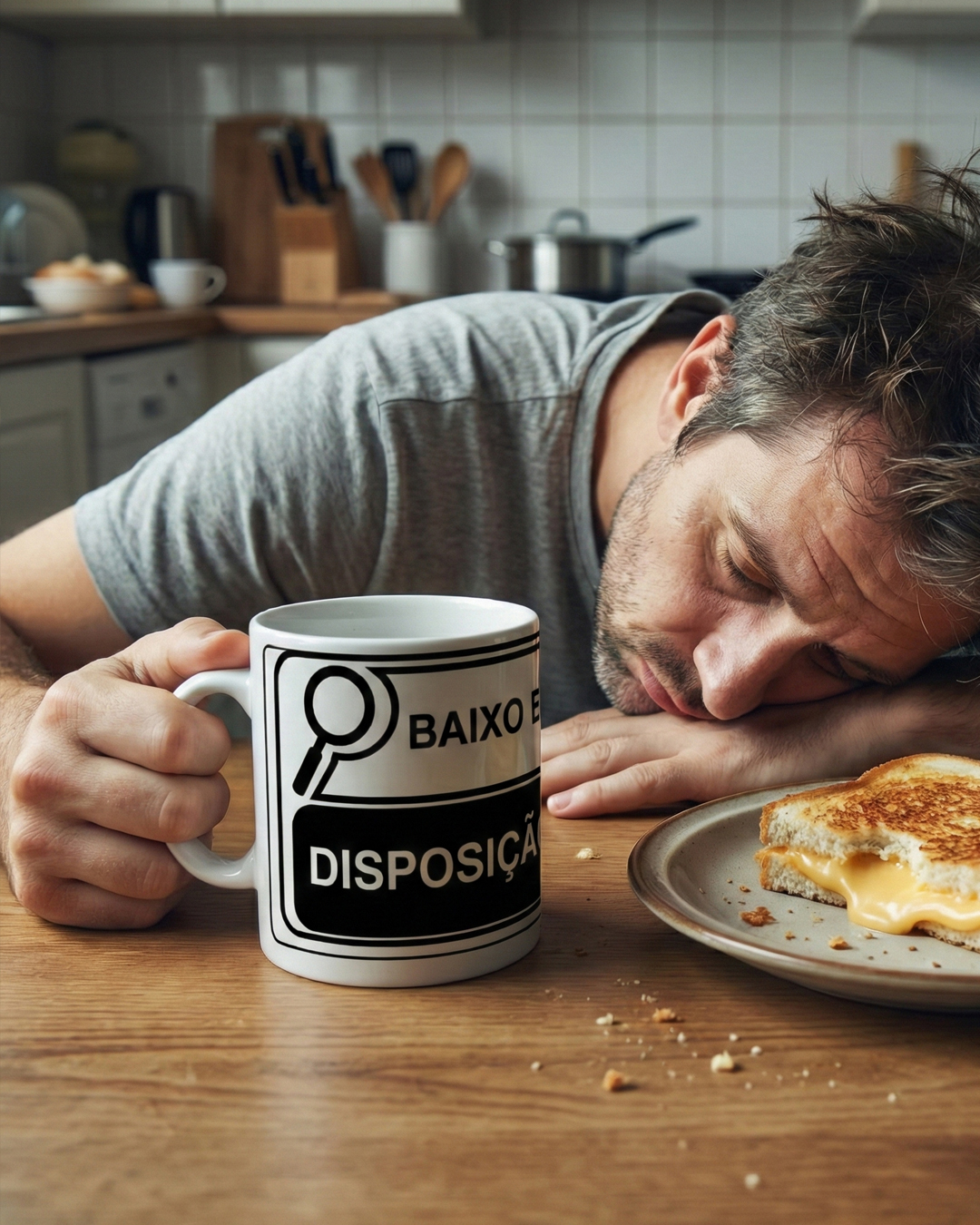 Caneca: BAIXO EM DISPOSIÇÃO