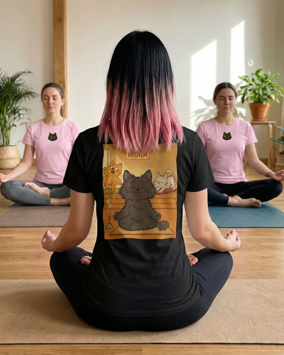 Baby Longa Pima: Gato Ioga / Gato Profissões