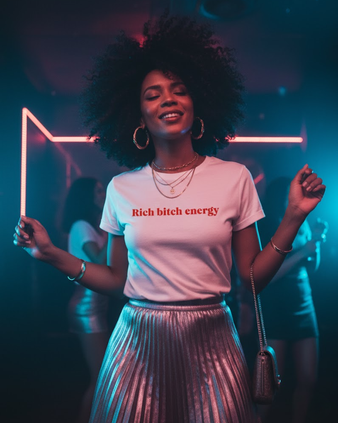 Nome do produto: rich bitch energy (camiseta)
