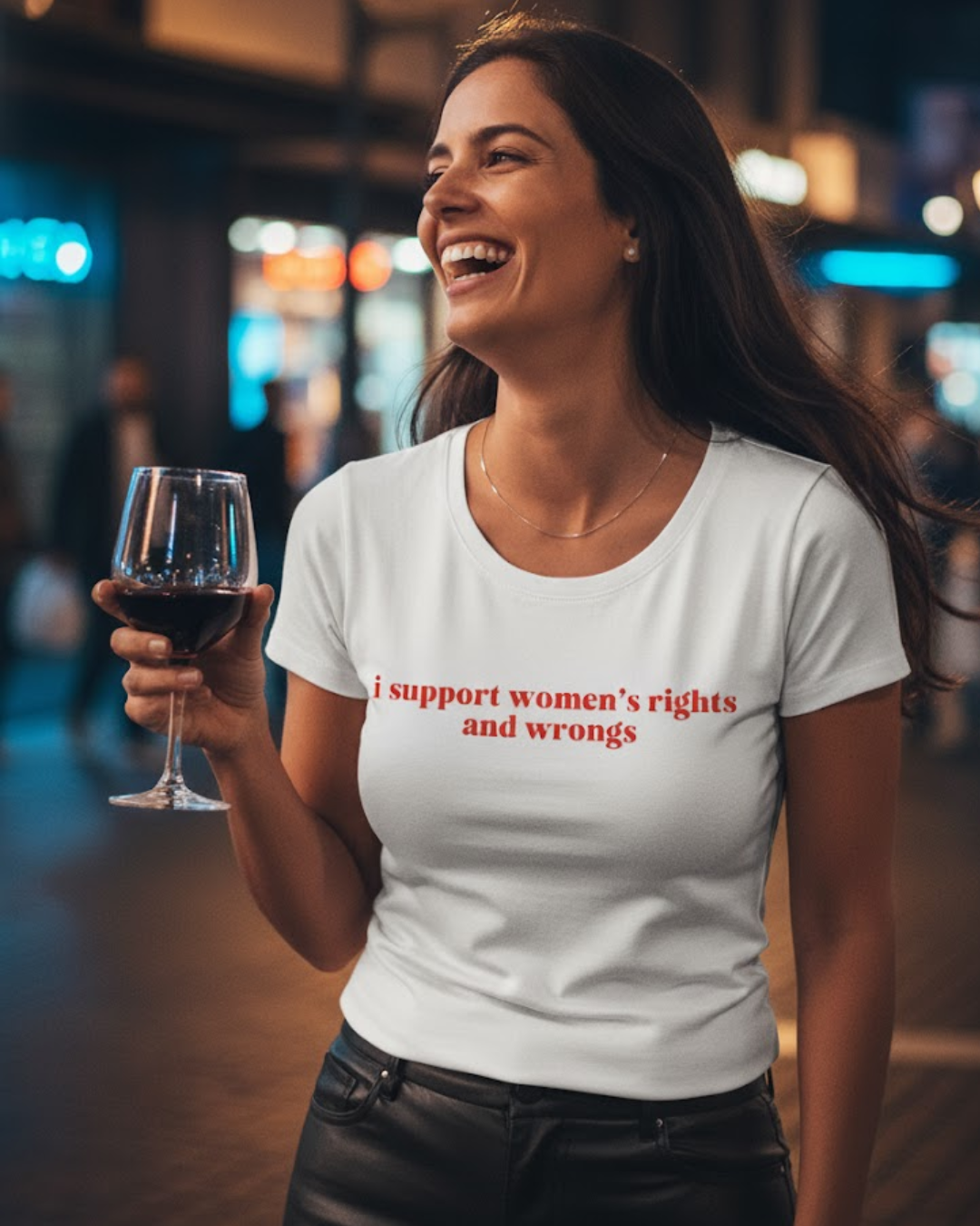 Nome do produto: i support womens rights and wrongs (babylong)