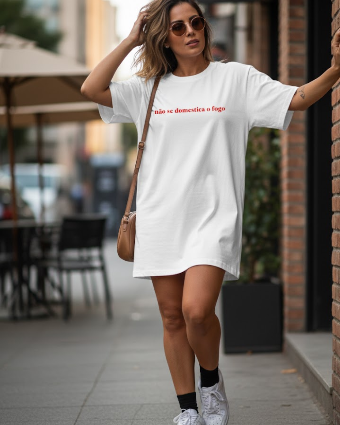 Nome do produto: não se domestica o fogo (oversized)