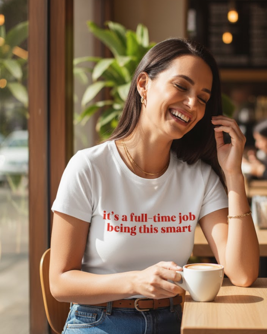 Nome do produto: its a full-time job being this smart (babylong)