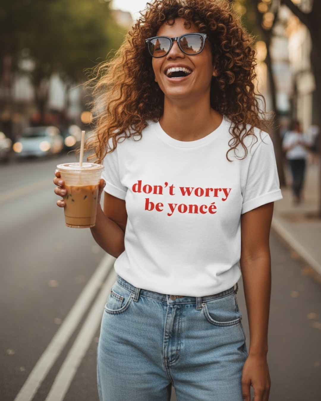 Nome do produto: dont worry be yoncé (camiseta)