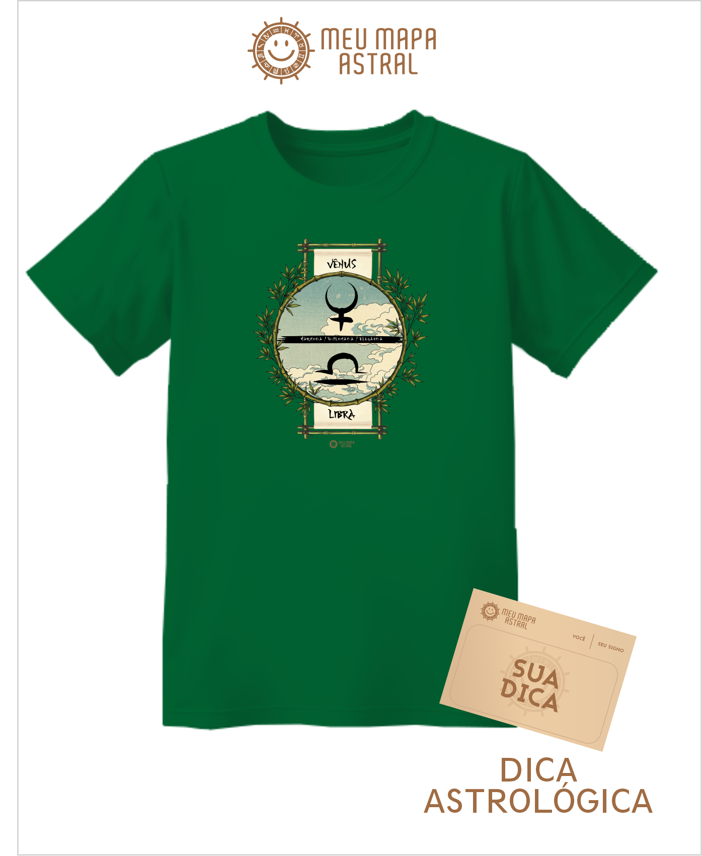 Camiseta Libra/Vênus Ilustrada