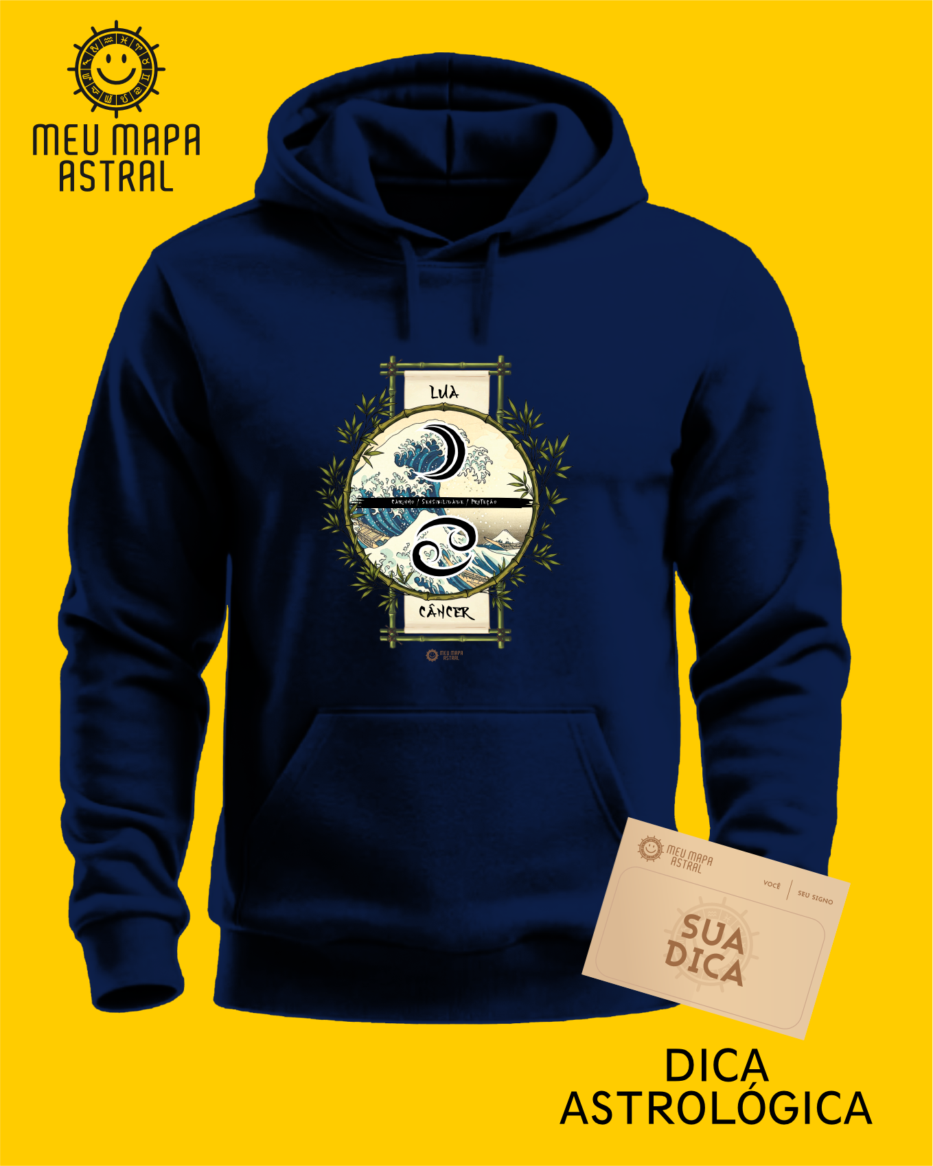 Moletom Câncer/Lua Ilustrado