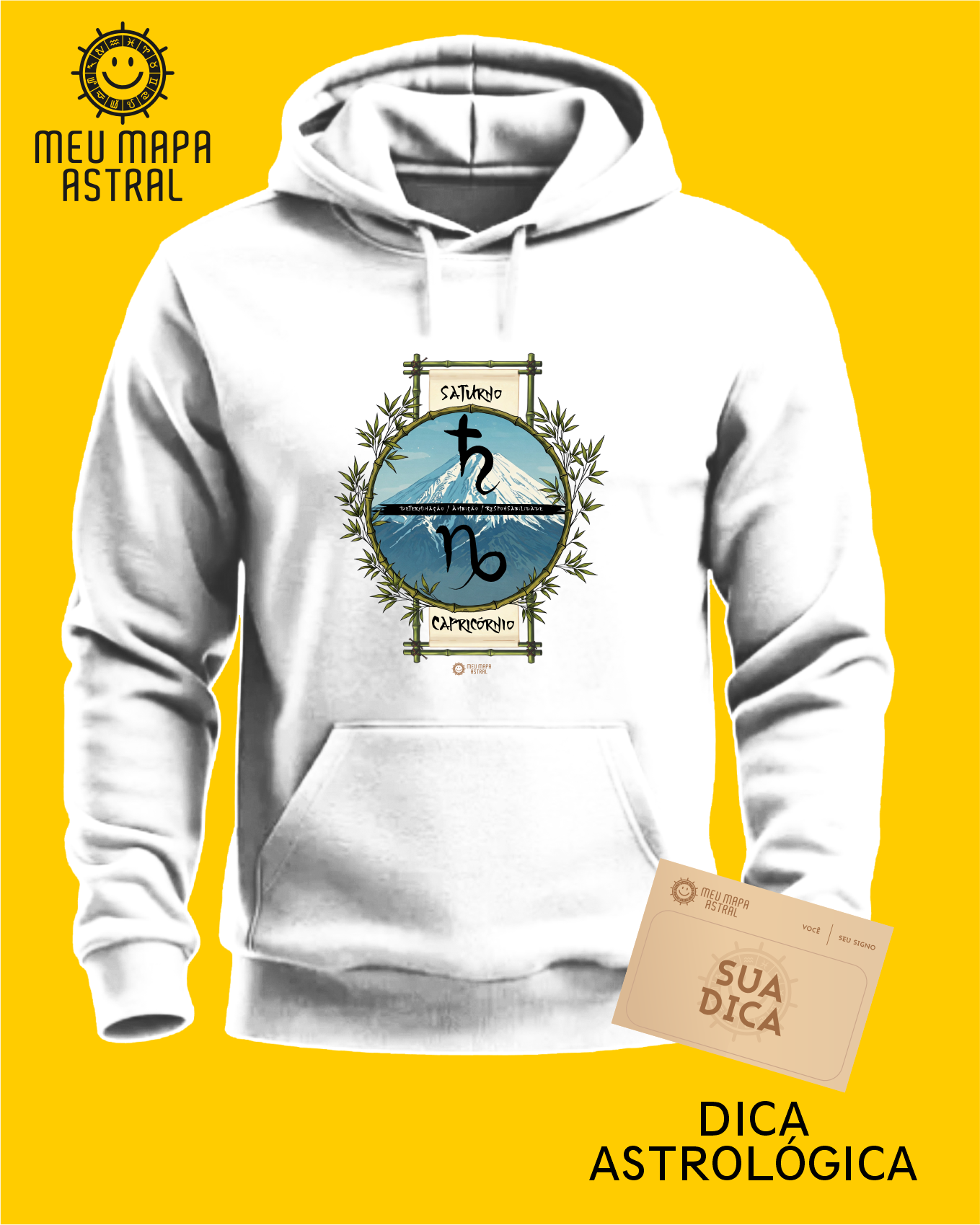 Moletom Capricórnio/Saturno Ilustrado