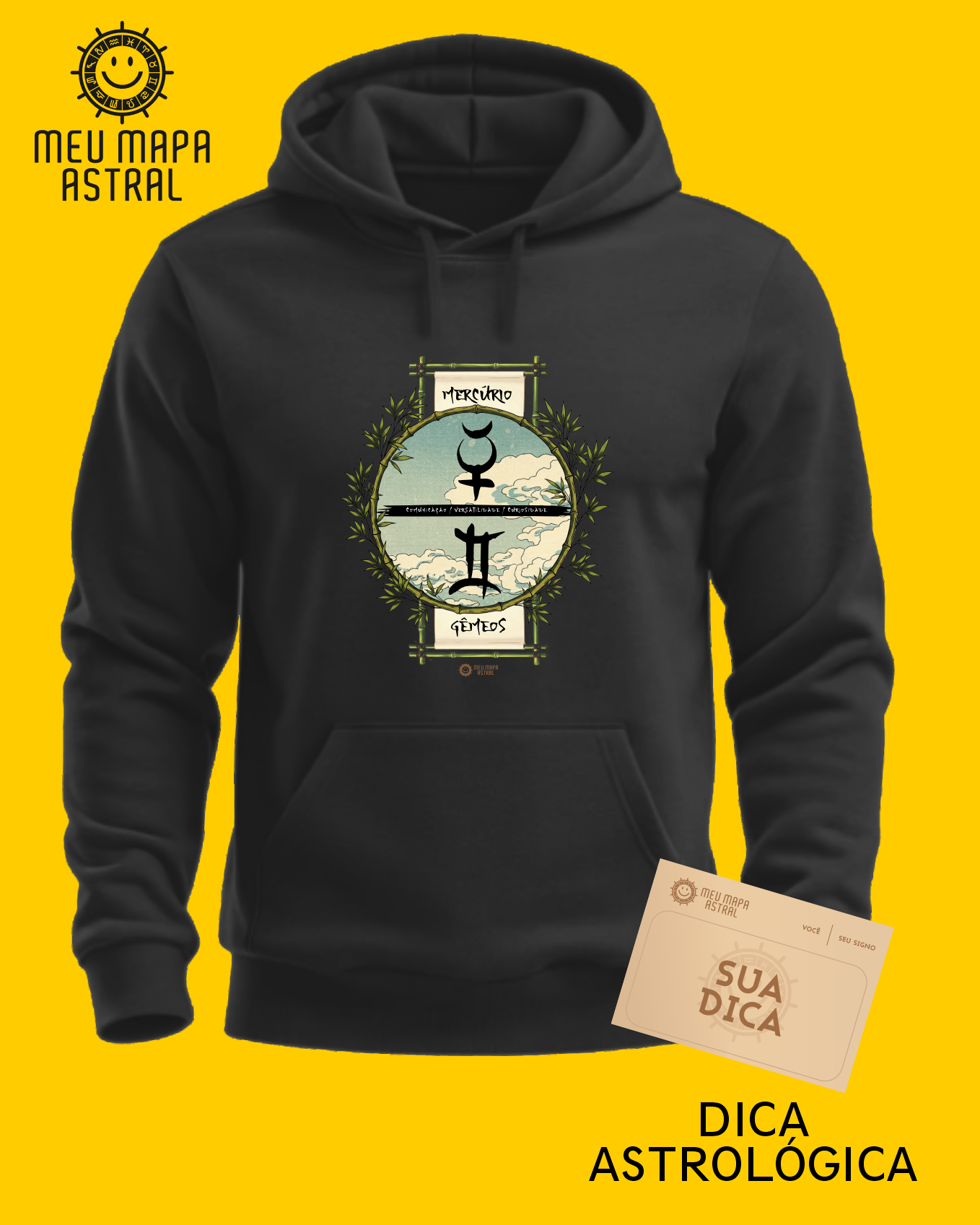 Moletom Gêmeos/Mercúrio Ilustrado