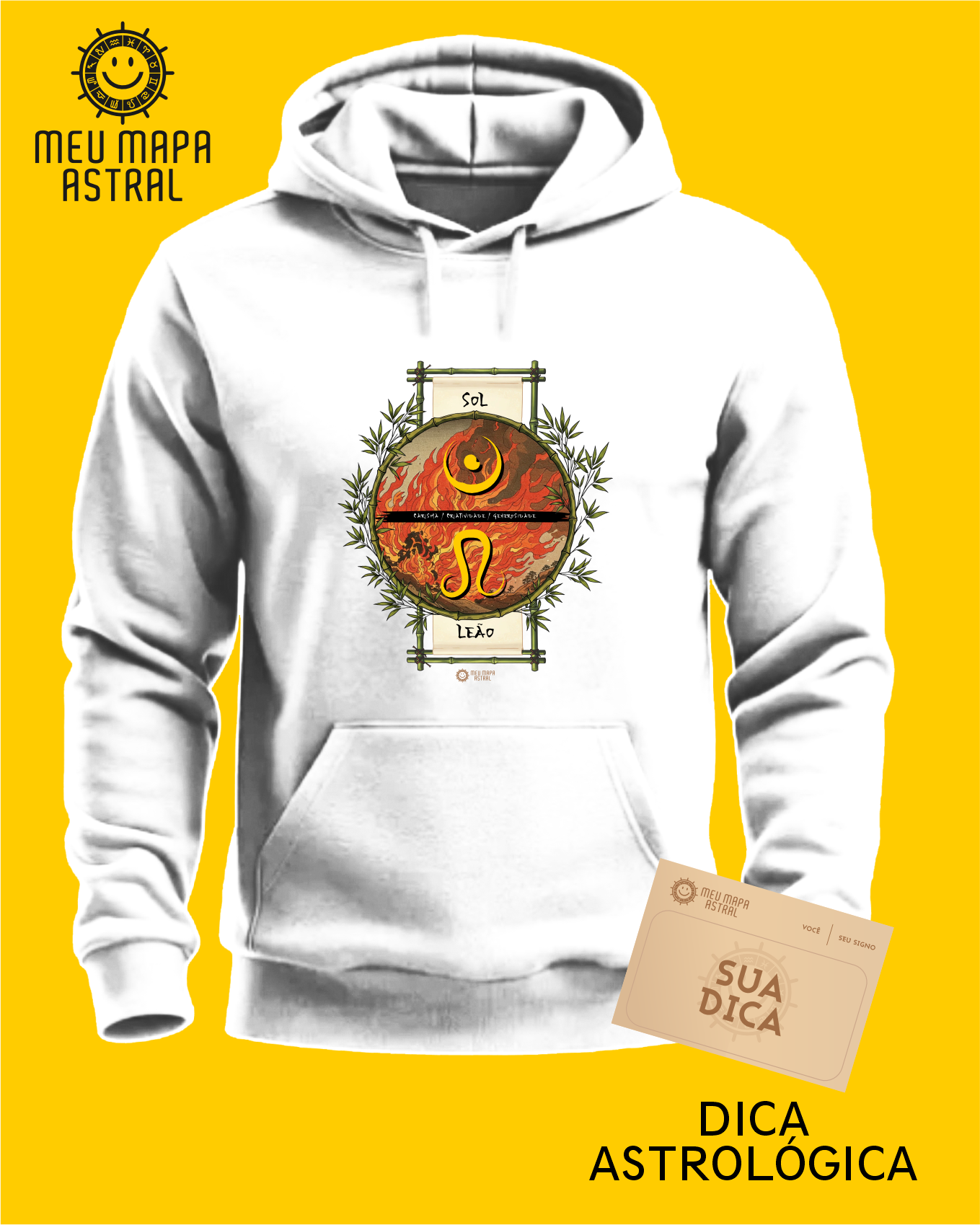 Moletom Leão/Sol Ilustrado