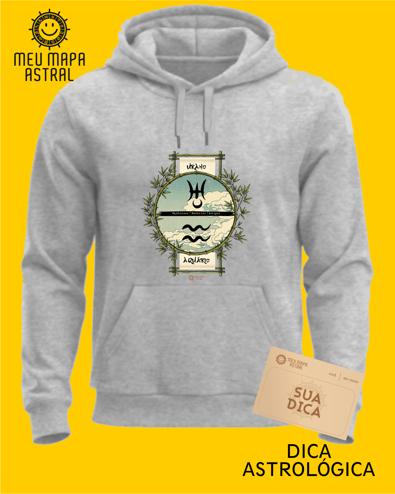 Moletom Aquário/Urano Ilustrado