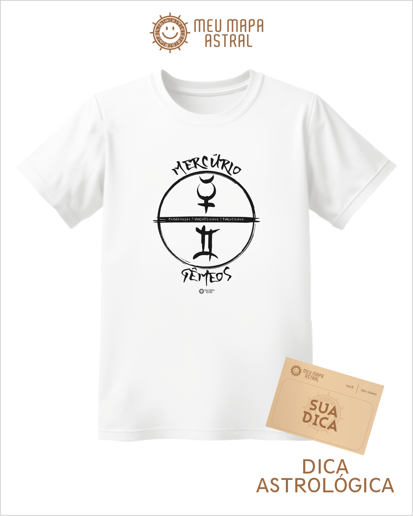 Camiseta Gêmeos/Mercúrio Gráfica