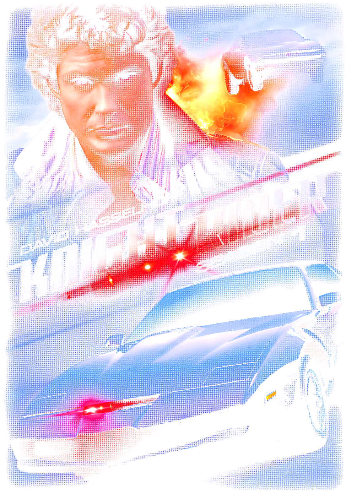 Camiseta Knight Rider A Super Máquina - Michael Knight KITT 