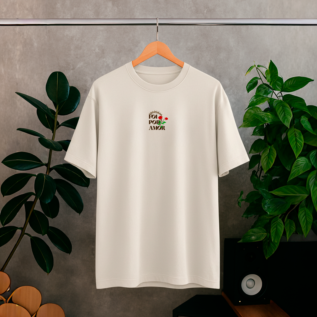 Camisa Oversized Off-White Abba Foi Por Amor