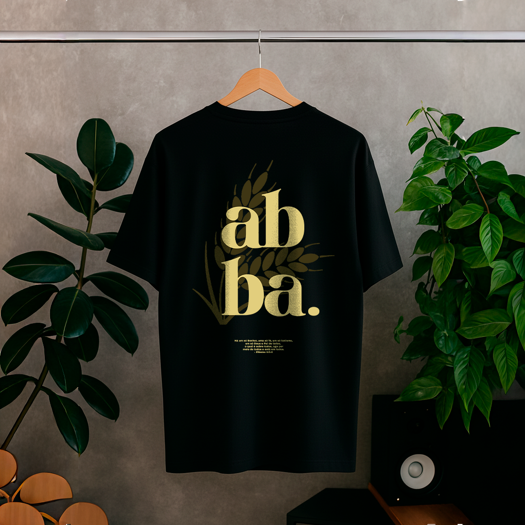 Camisa Oversized Preta Abba Abba.