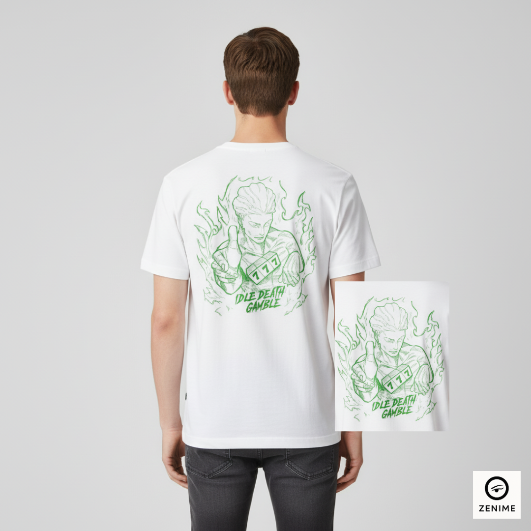 Nome do produto: Camisa Jujutsu Kaisen 777 Death Gamble