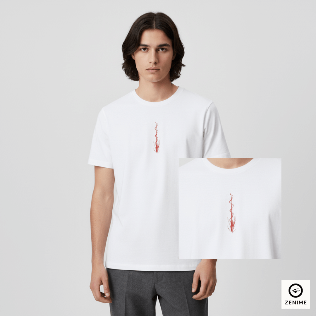 Nome do produto: Camisa Jujutsu Kaisen Minimalista Choso Frente e Costas