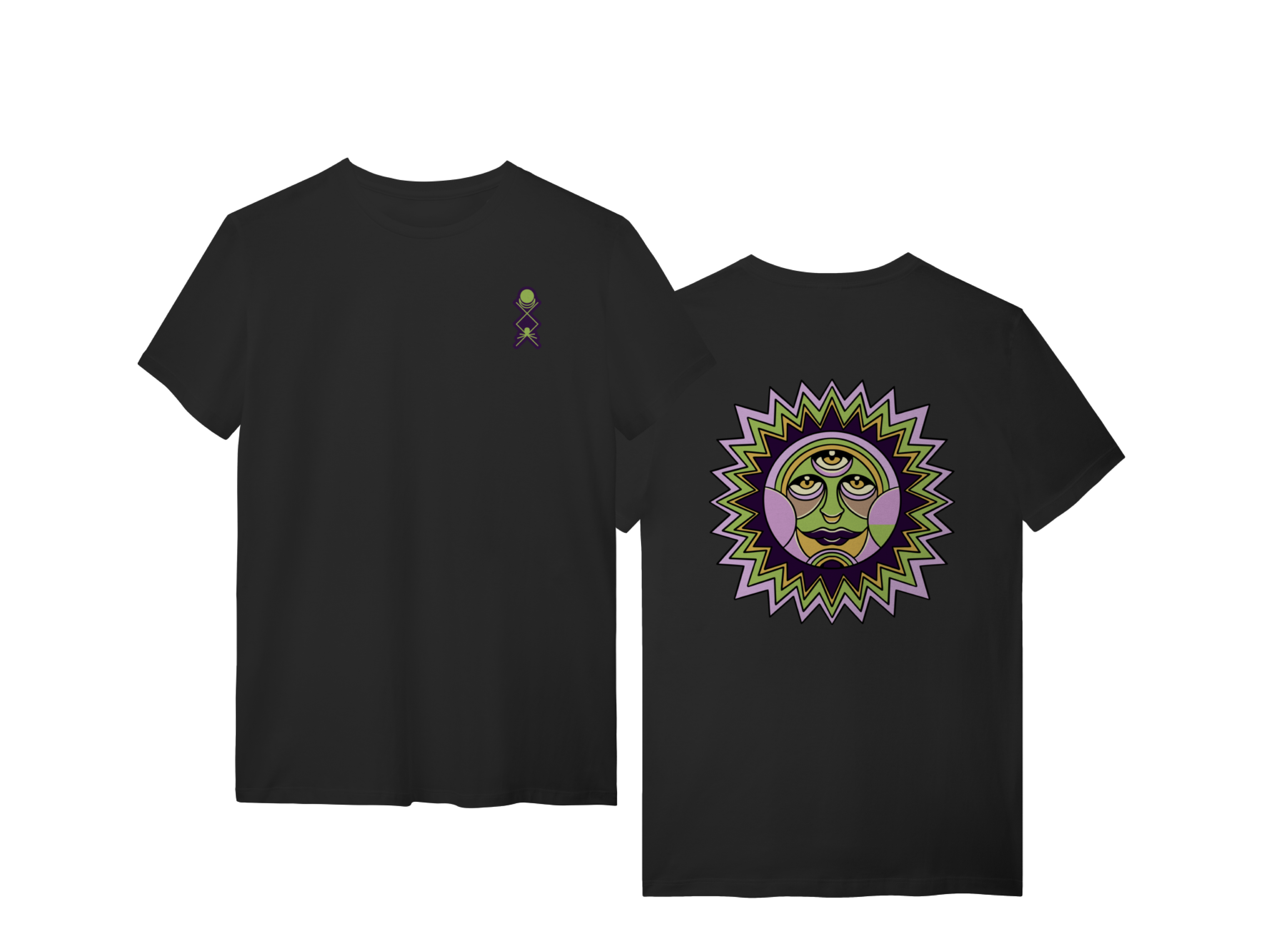 T-Shirt Rising Sun Preta