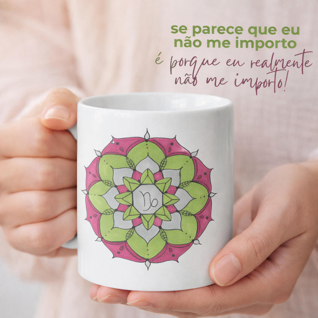 Caneca Mandala Signo de Capricórnio - 