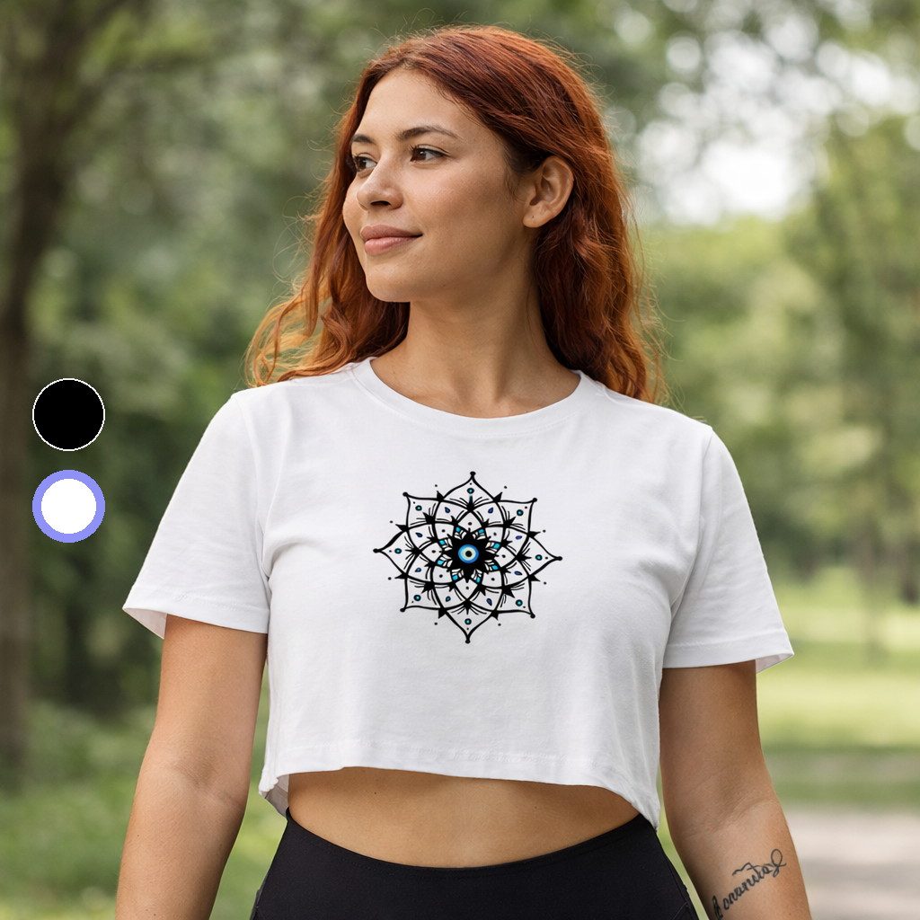 Camiseta Cropped Olho Grego – 